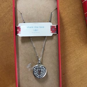 Fossil share the love necklace NWT